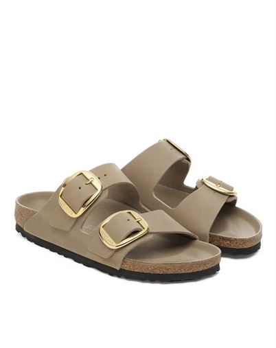 Birkenstock - Arizona Big Buckle Oiled Leather Sandal - Tobacco Brown